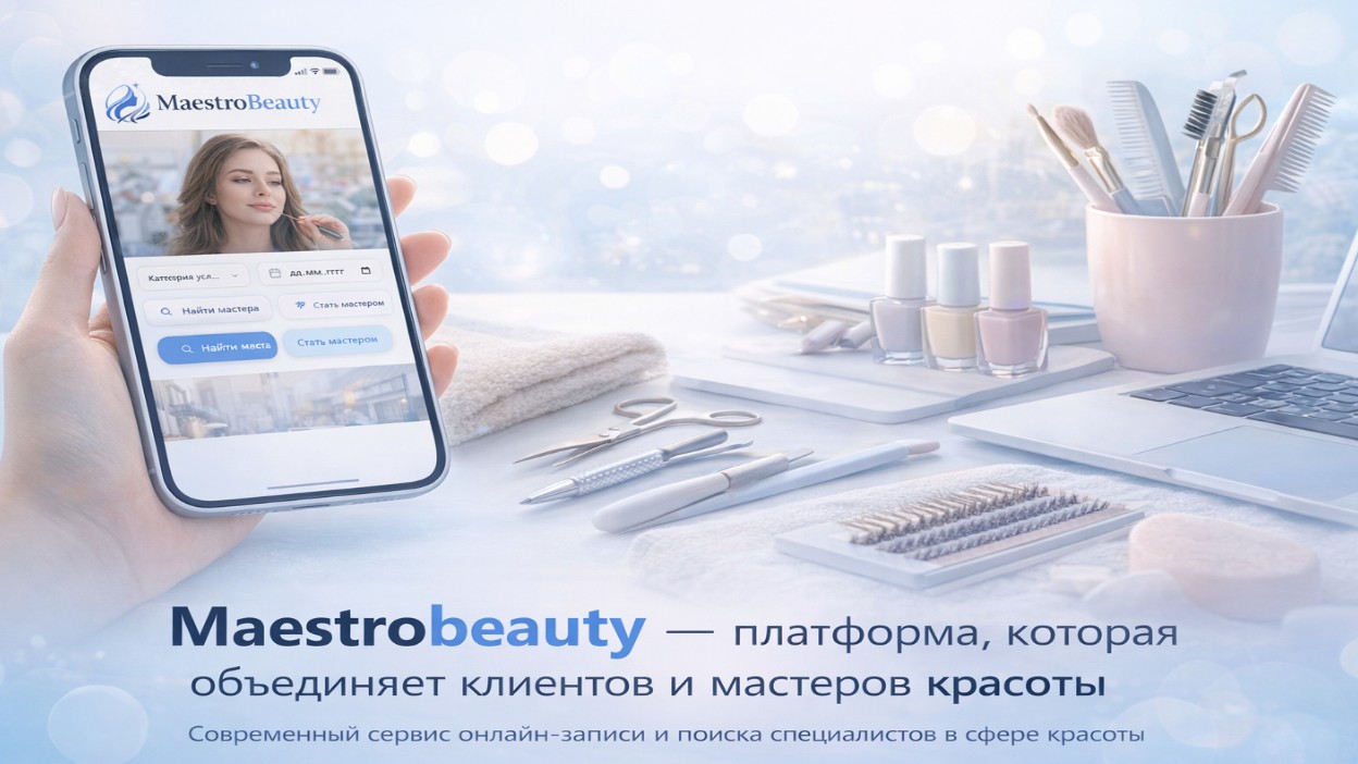 Maestrobeauty — платформа, которая объединяет клиентов и мастеров красоты