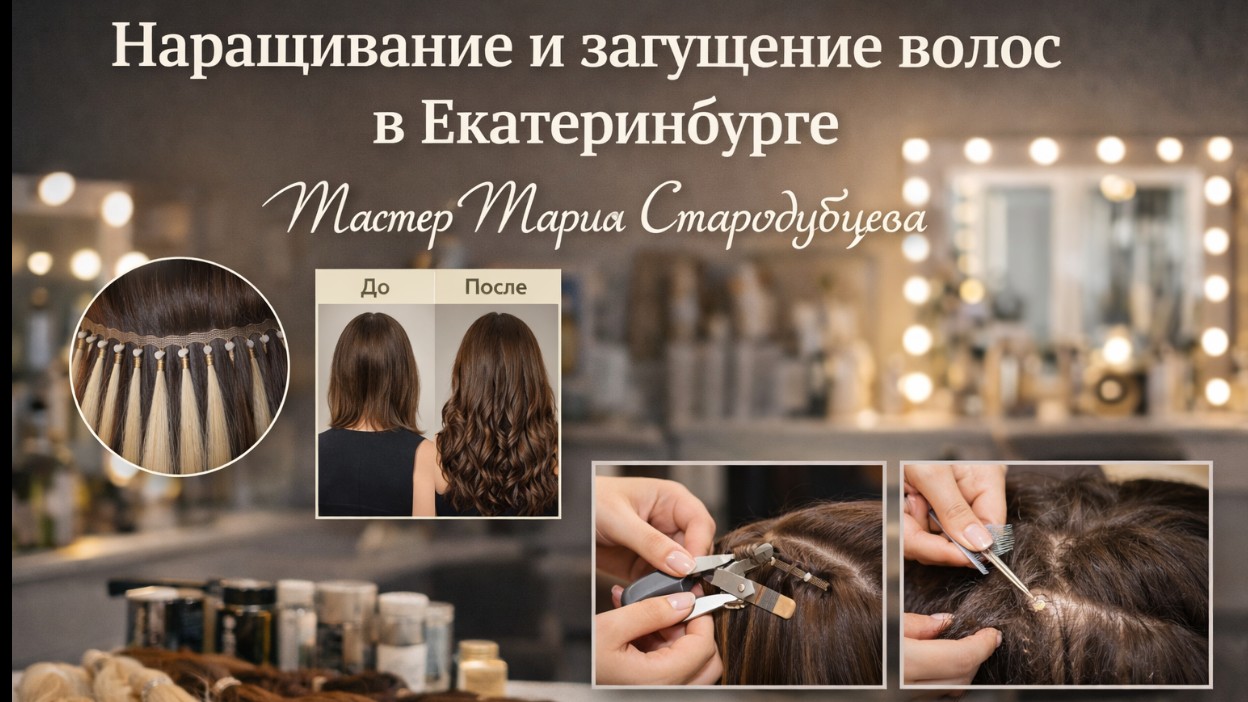 Наращивание и загущение волос в Екатеринбурге