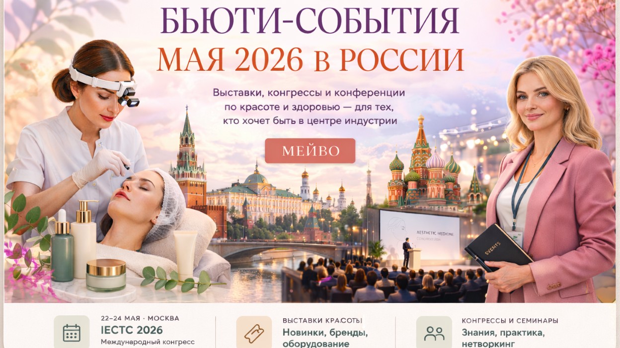 Бьюти-события апреля–мая 2026 в России: куда поехать мастерам за новыми знаниями и вдохновением